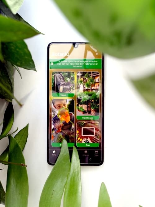 BotanIQ app, planten verzorgings app, plant care app, app voor kamerplanten
