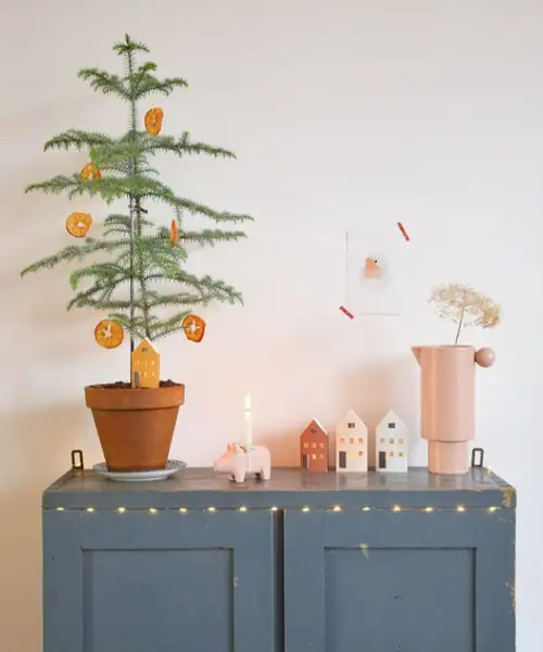 Kamerden als kerstboom, kerstboom alternatief