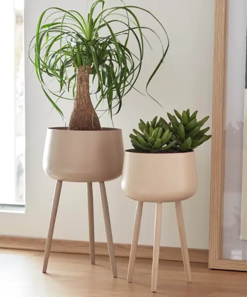 Kave Home plantenstandaard, plantentafel binnen, plantentafel rond
